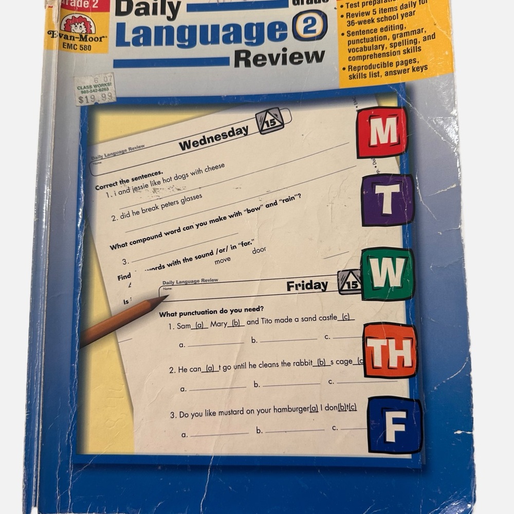 EVAN MOOr Daily Language Review Workbook Grade 2